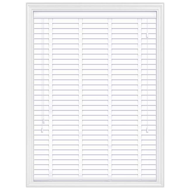 White Faux Wood Venetian Blinds With Tapes 50MM Slats Window Blind RoyalHomeFurnishing