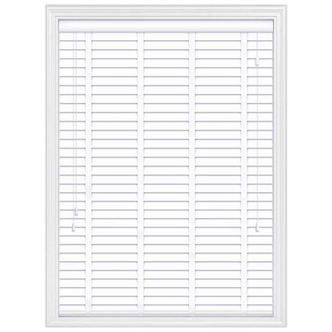 White Faux Wood Venetian Blinds With Tapes 50MM Slats Window Blind RoyalHomeFurnishing