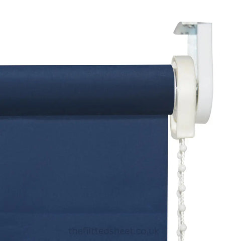 Square Eyelet Light Filtering roller blinds – Navy Blue EV Dekor