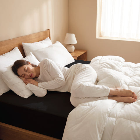 Black Microfiber fitted sheets