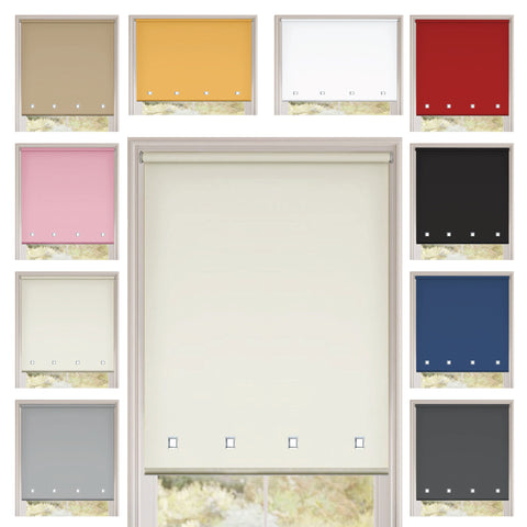 Square Eyelet Light Filtering roller blinds – Natural