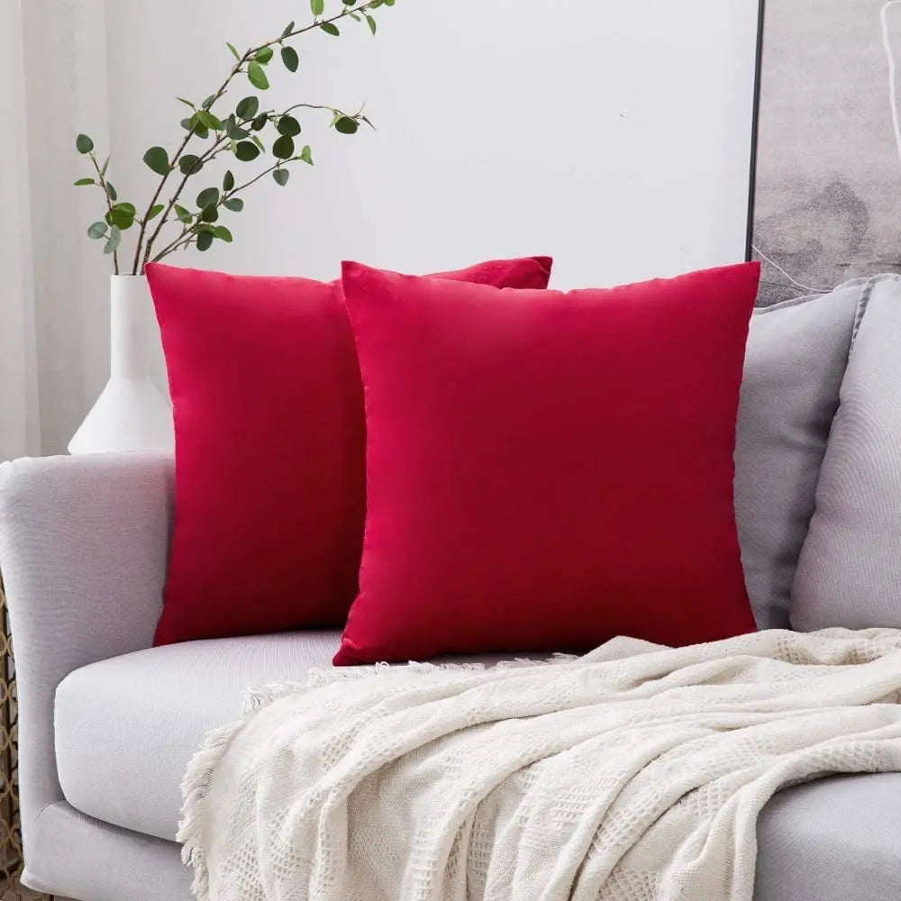 couch cushion covers red