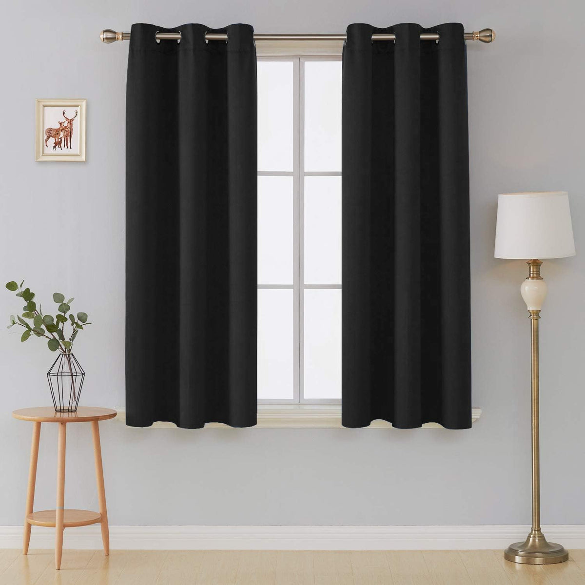 blackout curtains black