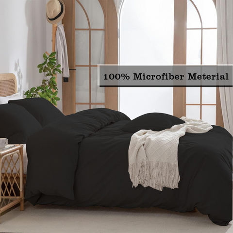 Plain Black Duvet cover Bedding set