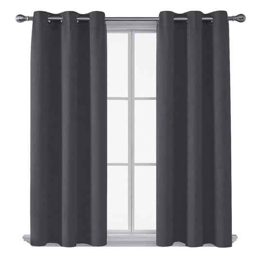 Thermal insulated blackout curtains ring top eyelet ready made