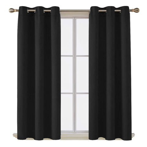 Thermal insulated blackout curtains ring top eyelet ready made