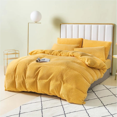 teddy bear duvet sets ochre