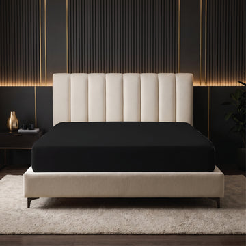 Black Microfiber fitted sheets