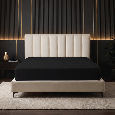 Black Microfiber fitted sheets