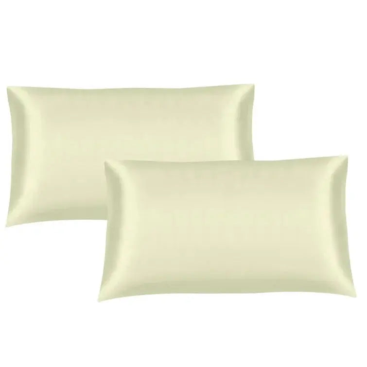 silk pillow case cream