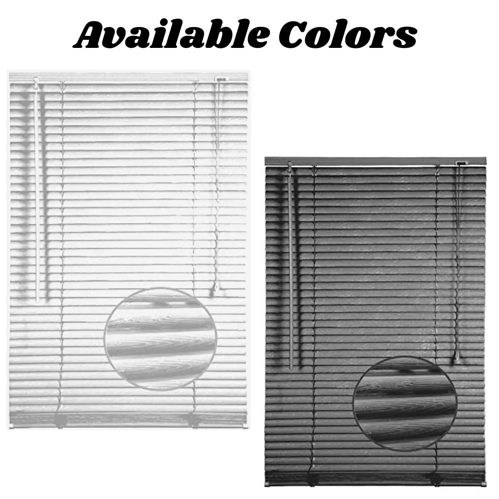 White PVC Embossed effect Venetian blinds 25mm Slats Window Treatment Trimmable Easy Fit Child EV Dekor