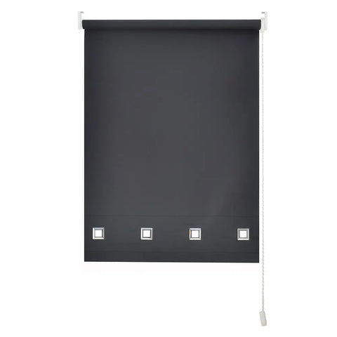 Wholesale Daylight Blinds Square Eyelet Roller Blind - Black RoyalHomeFurnishing