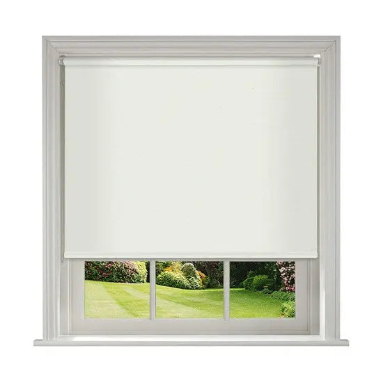 Blackout Roller Blind for Windows Outdoor Thermal Roll Up Blinds - Cream RoyalHomeFurnishing