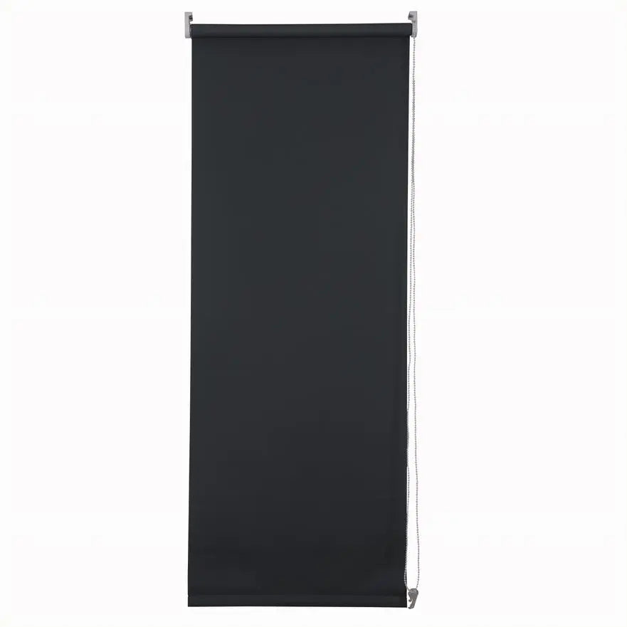 blackout window blinds dark grey