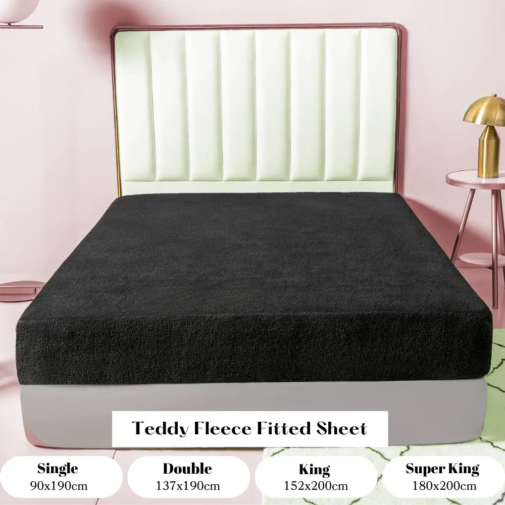 Super king teddy fleece fitted sheet hotsell