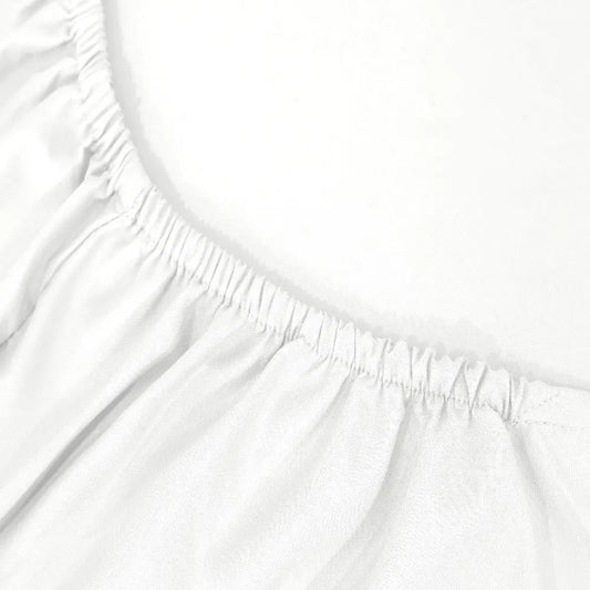 Egyptian cotton fitted sheet white