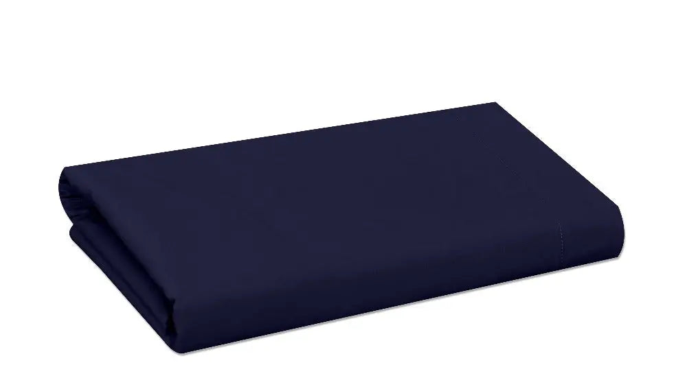 cotton flat sheet bed sheet navy