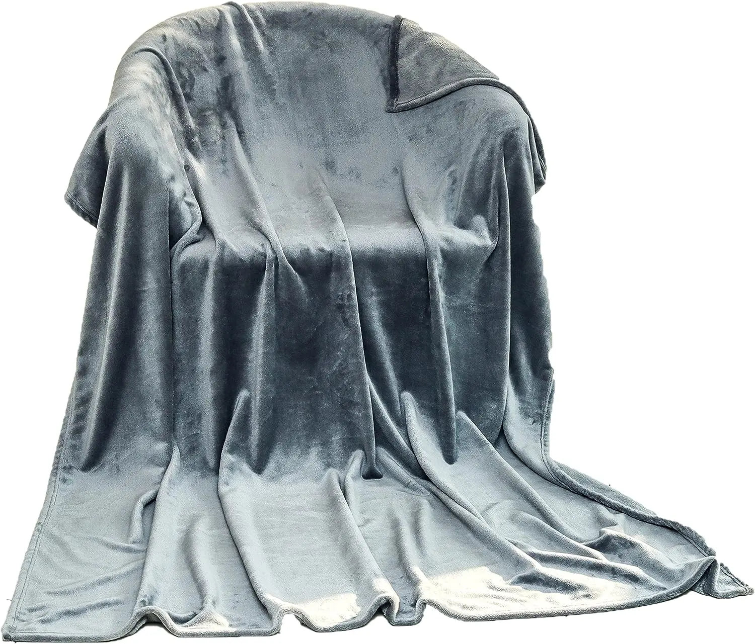 fleece throw blanket grey