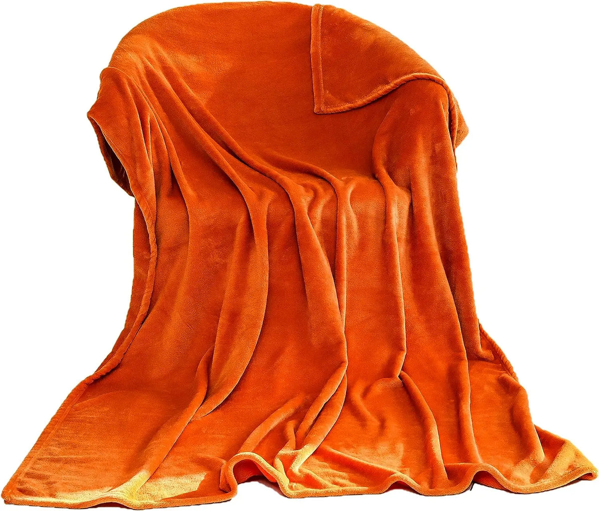 flannel fleece blanket orange