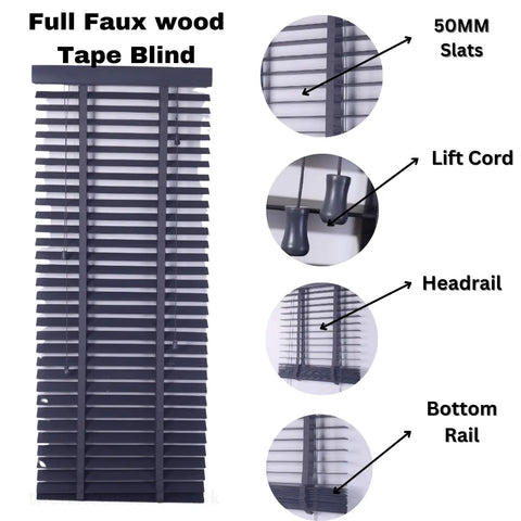 faux wooden blinds