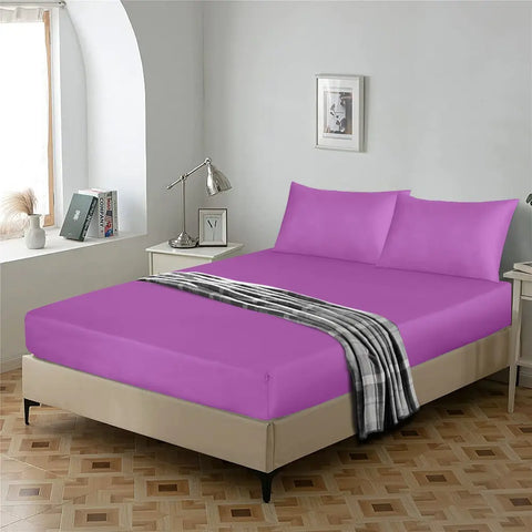 microfiber fitted sheet lilac 