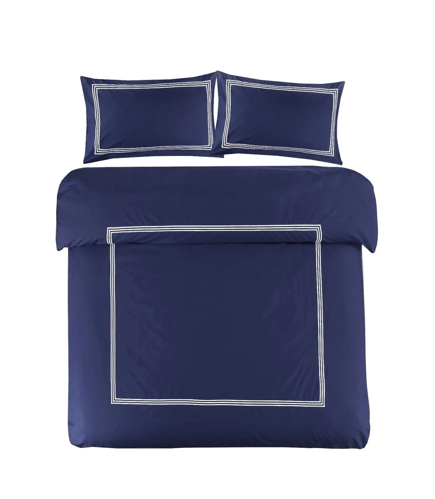 bed set brata stitch navy white