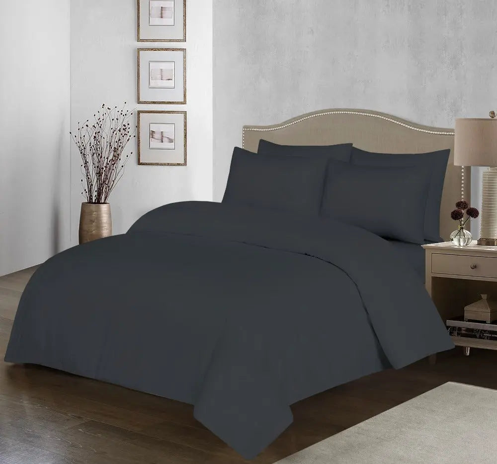 microfiber plain duvet cover set grey beddings