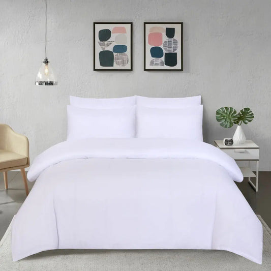 Microfiber Plain Dyed Duvet Cover Set