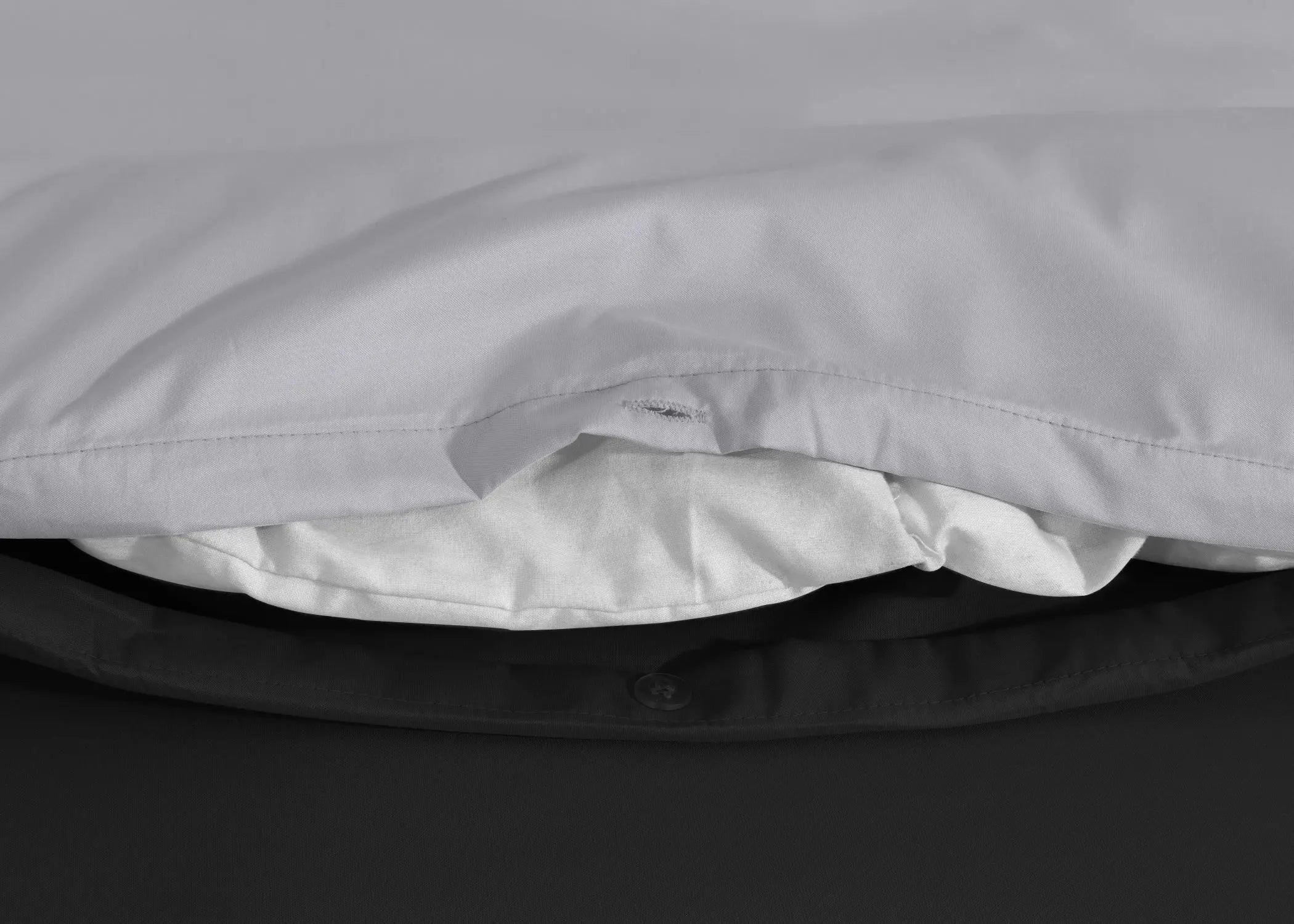 microfiber reversible duvet cover set button closure