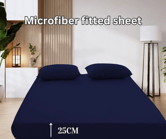 Microfiber fitted sheet