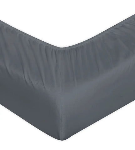 extra deep fitted sheet charcoal 40cm