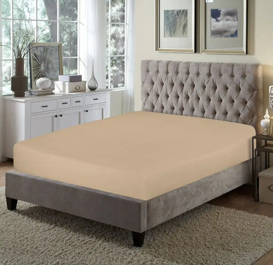 Extra Deep Fitted Sheet Beige