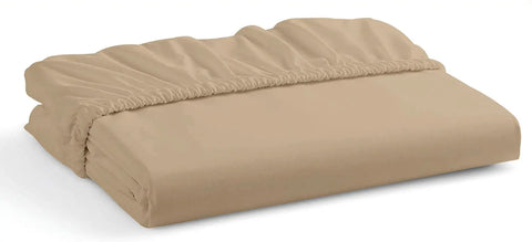 polycotton fitted bed sheets beige