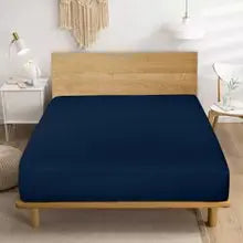 Polycotton Fitted Sheets Navy