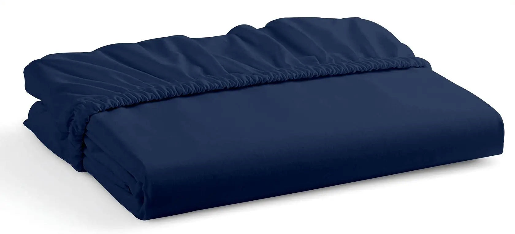 Extra Deep Fitted Sheet Polycotton Bed Sheets Navy