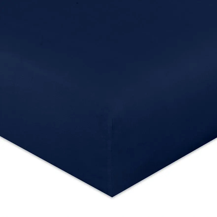 Extra Deep Fitted Sheet polycotton navy