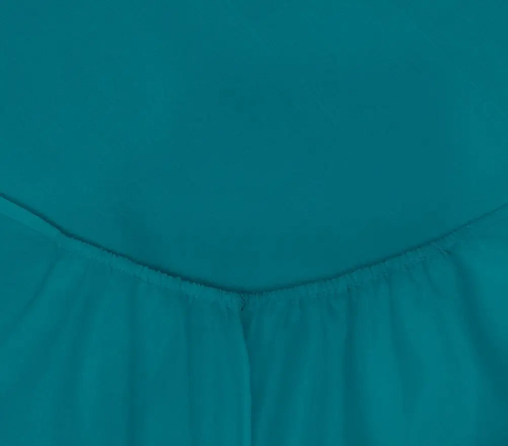 Extra Deep Fitted Sheet Polycotton Teal