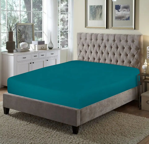  Polycotton Fitted Sheets Teal