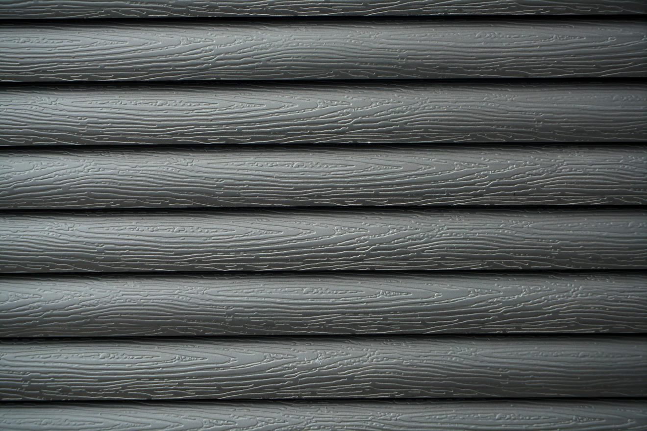 embossed blinds pvc grey