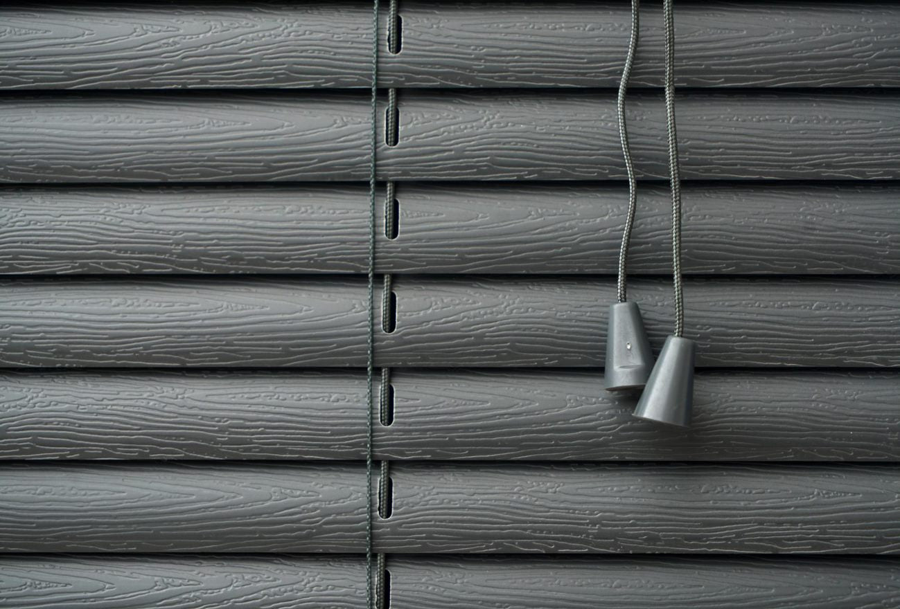  embossed pvc blind grey