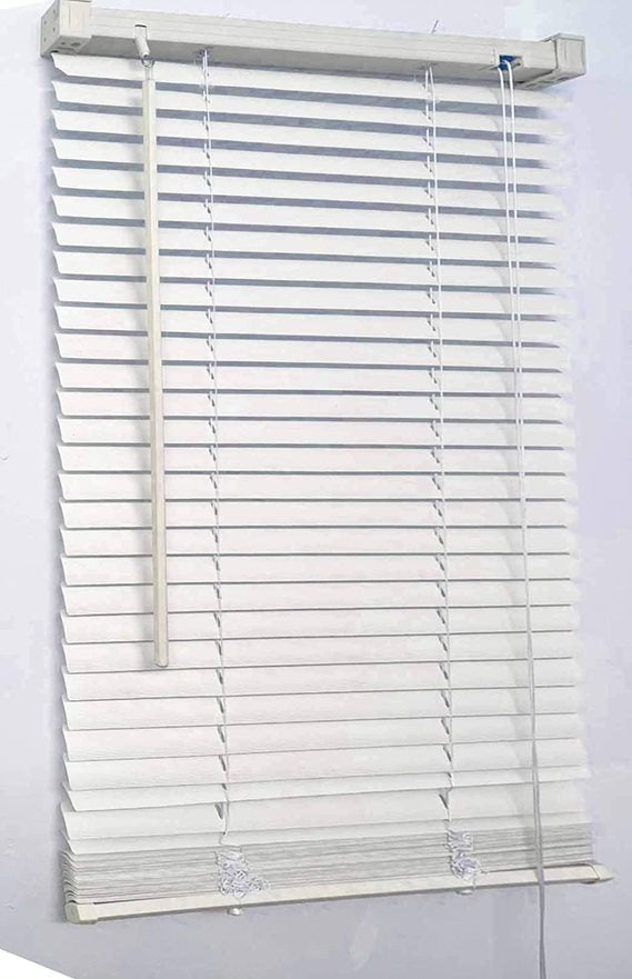 White Embossed PVC Venetian Blinds 25mm Slats Window Blind RoyalHomeFurnishing