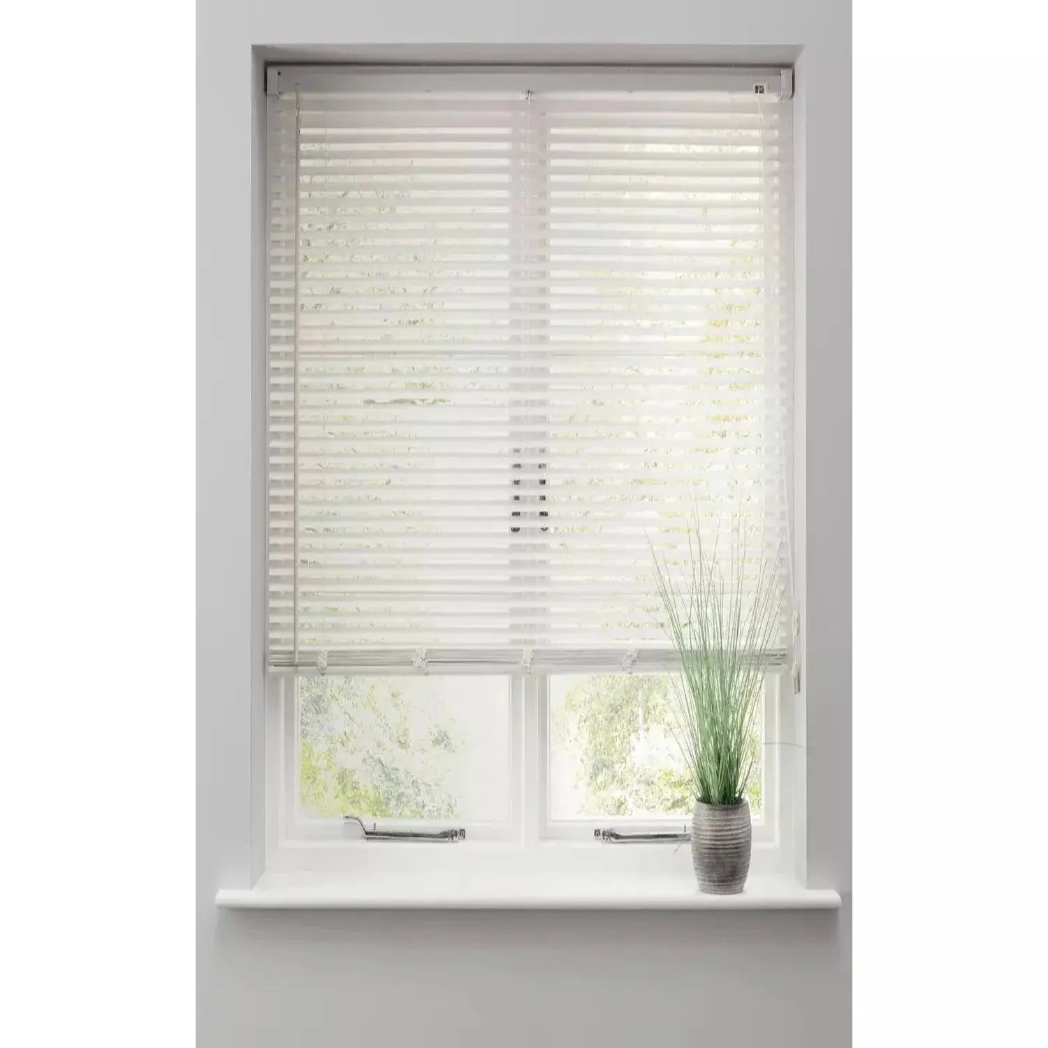 White PVC Venetian Blinds 25mm Slats Window Blind RoyalHomeFurnishing