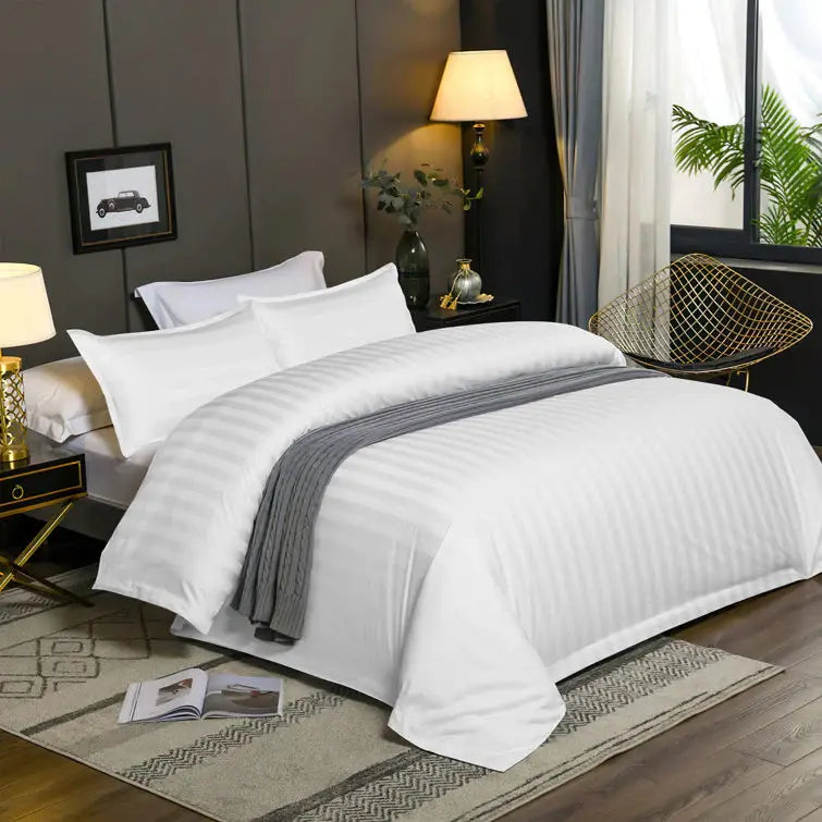 sain stripe duvet cover set