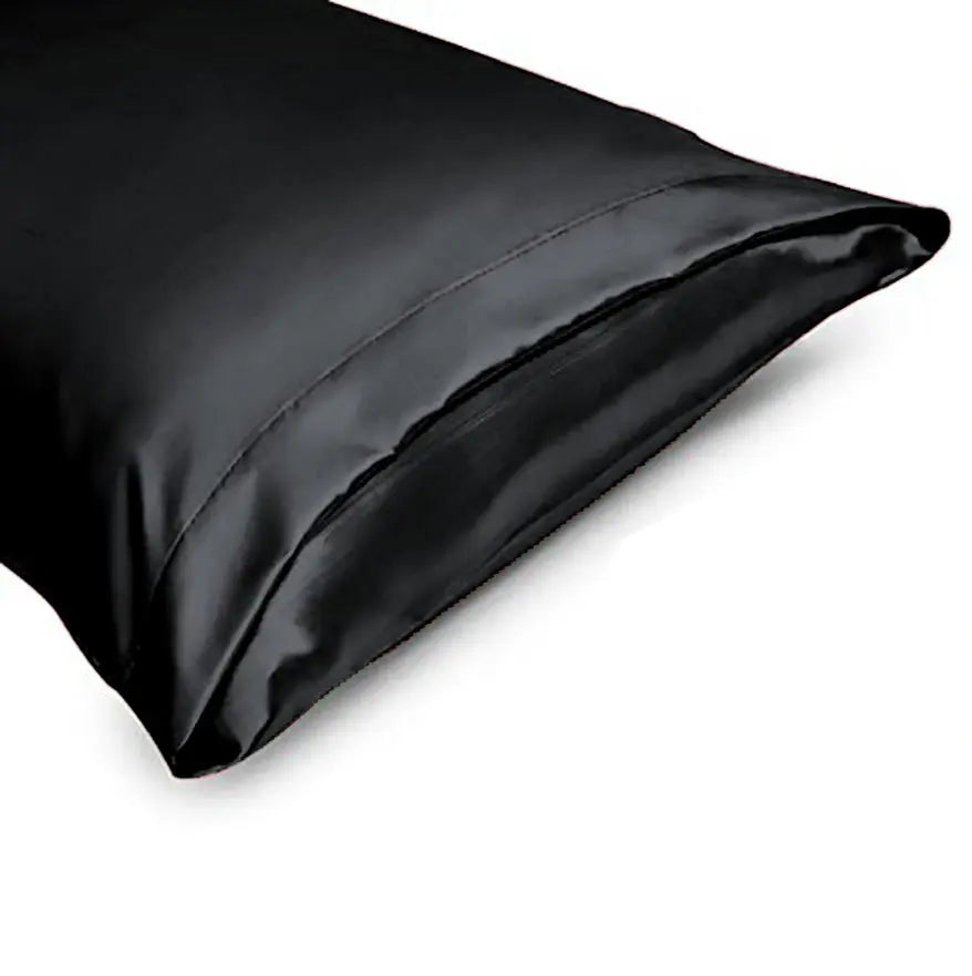 silk pillow cases black	