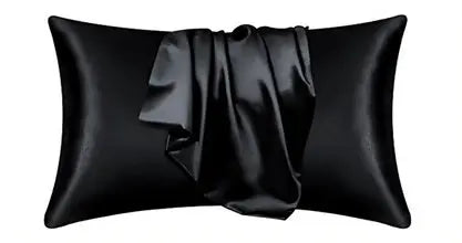 satin pillowcase black