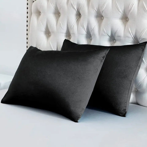 silk pillow case black	