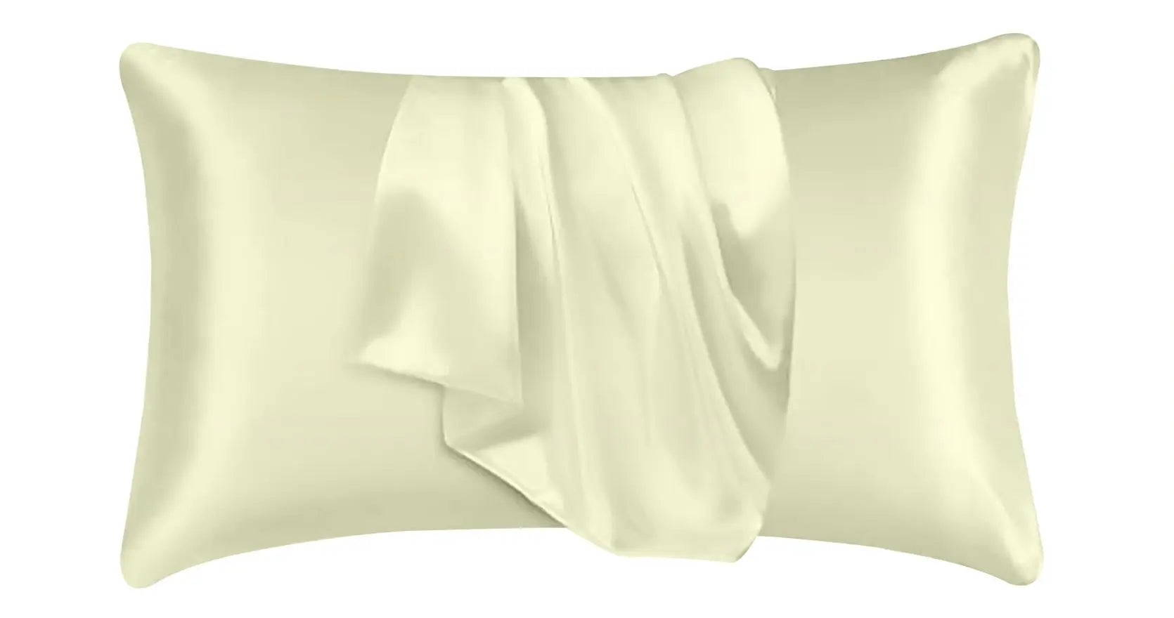 satin pillowcase cream