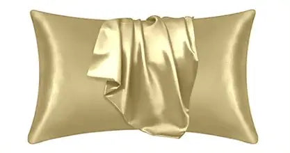 silk pillowcase for hair golden