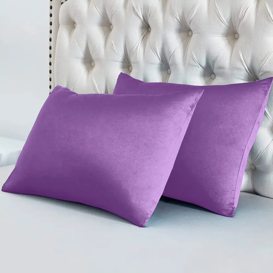 silk pillow case lilac