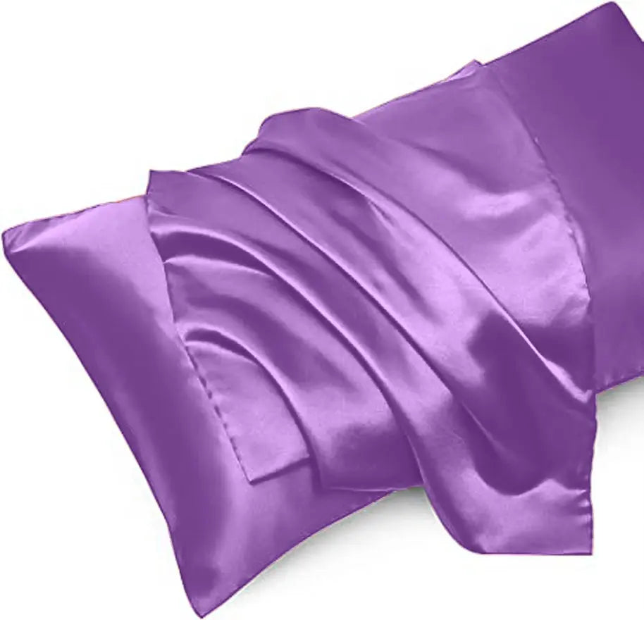 silk pillowcase lilac